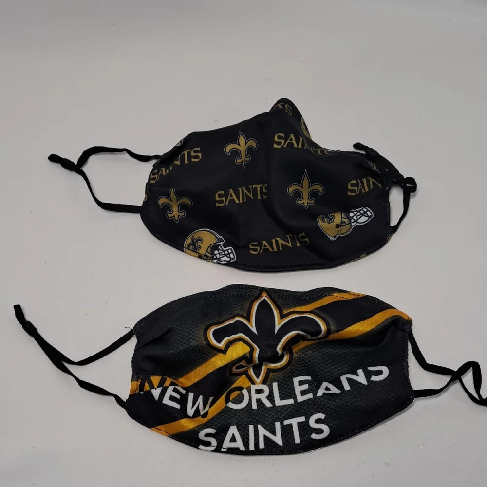 New Orleans Saints Kids Face Masks - Black and Gold